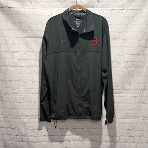 Nike Dri-FIT Men's Boston Red Sox Embroidered windbreaker jacket in Gray Size L